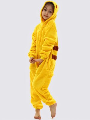 "Pikachu" Girls' Pajama Jumpsuit