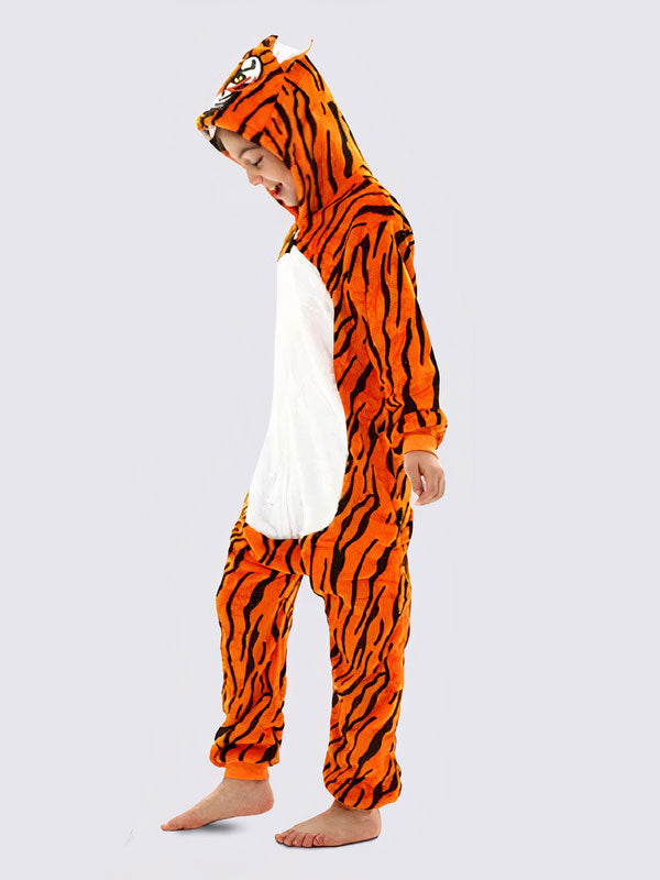 "Tiger" Pajama Jumpsuit for Girls
