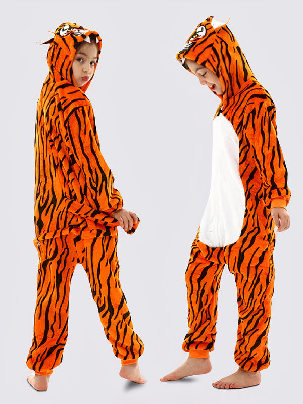 "Tiger" Pajama Jumpsuit for Girls - Image 2