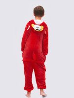 "Red Teddy Bear" Boys' Pajama Jumpsuit