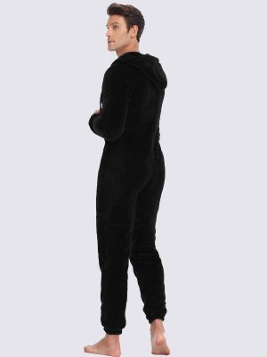 Men's "Black" Onesie Pajamas