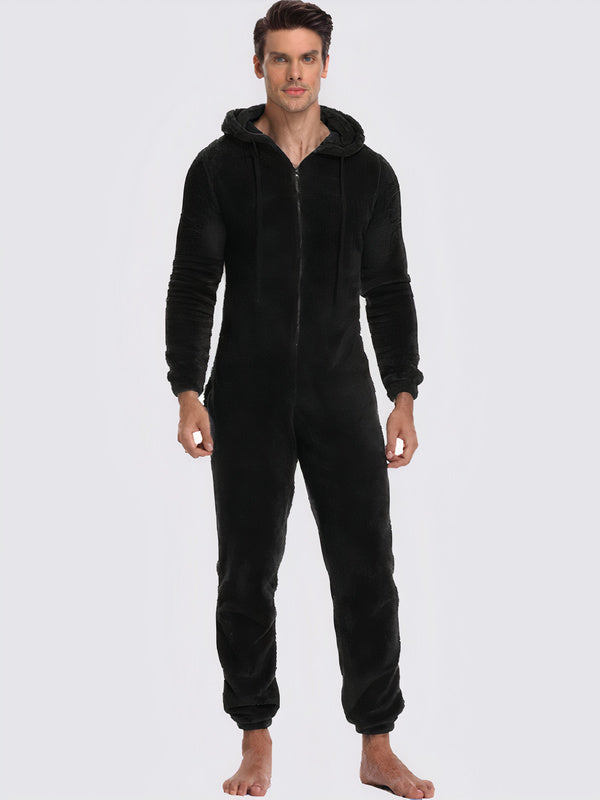 Men's "Black" Onesie Pajamas - Image 2