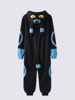 Men's "Blue Night Cat" Pajama Jumpsuit