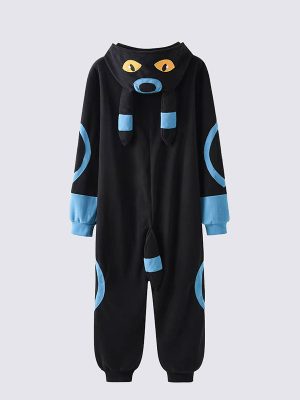 Men's "Blue Night Cat" Pajama Jumpsuit