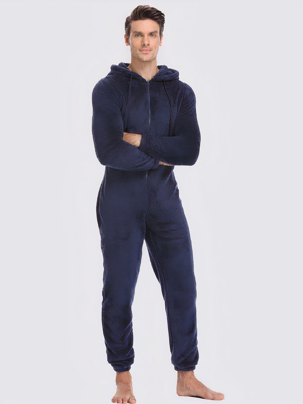 Men's "Navy" Pajama Jumpsuit - Image 2