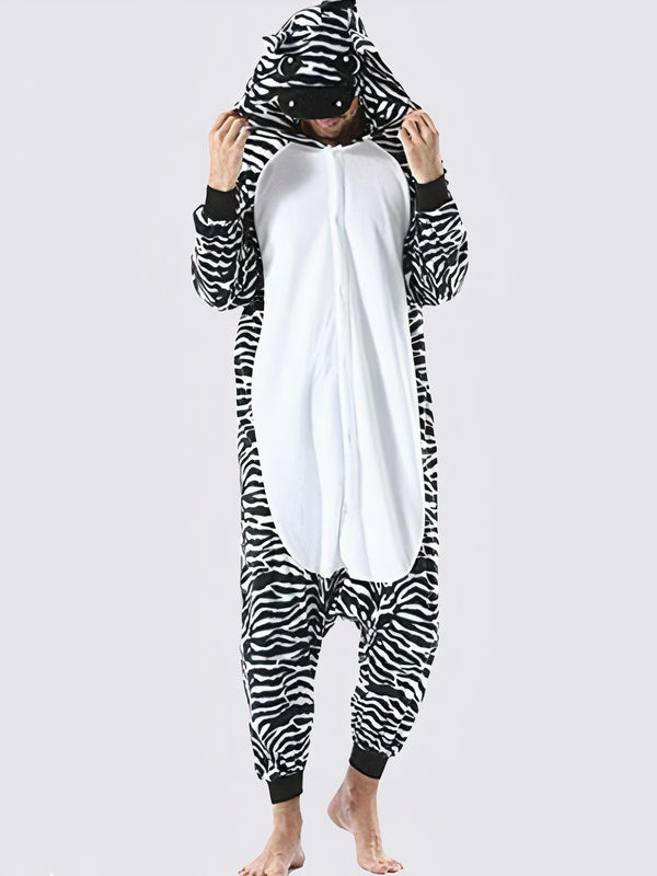 Men's "Zebra" Onesie Pajamas - Image 2