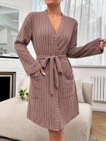 Long-Sleeved Terry Cloth Robe