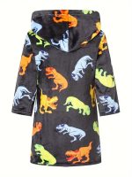 Children's Animal-Print Bathrobe