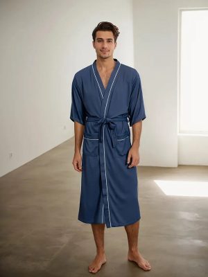 Original Blue Kimono Bathrobe