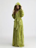 Long, Thick Terry Cloth Hooded Robe