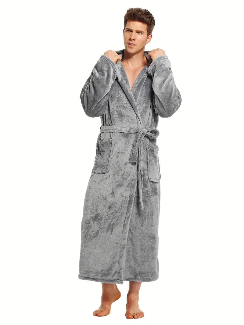 Warm, Comfortable Hooded Bathrobe - Image 5