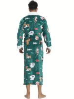 Warm Christmas Fleece Robe