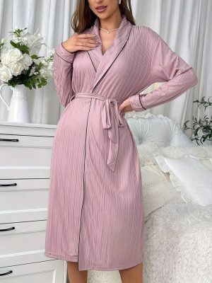 Pink Long-Sleeved Robe