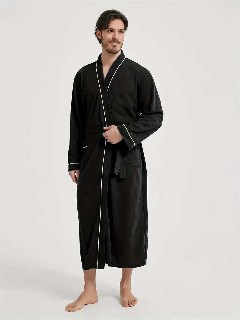 Soft Waffle-Weave Bathrobe - Image 3