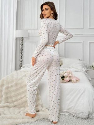 "Rose Shadow" Women's Summer Pajamas