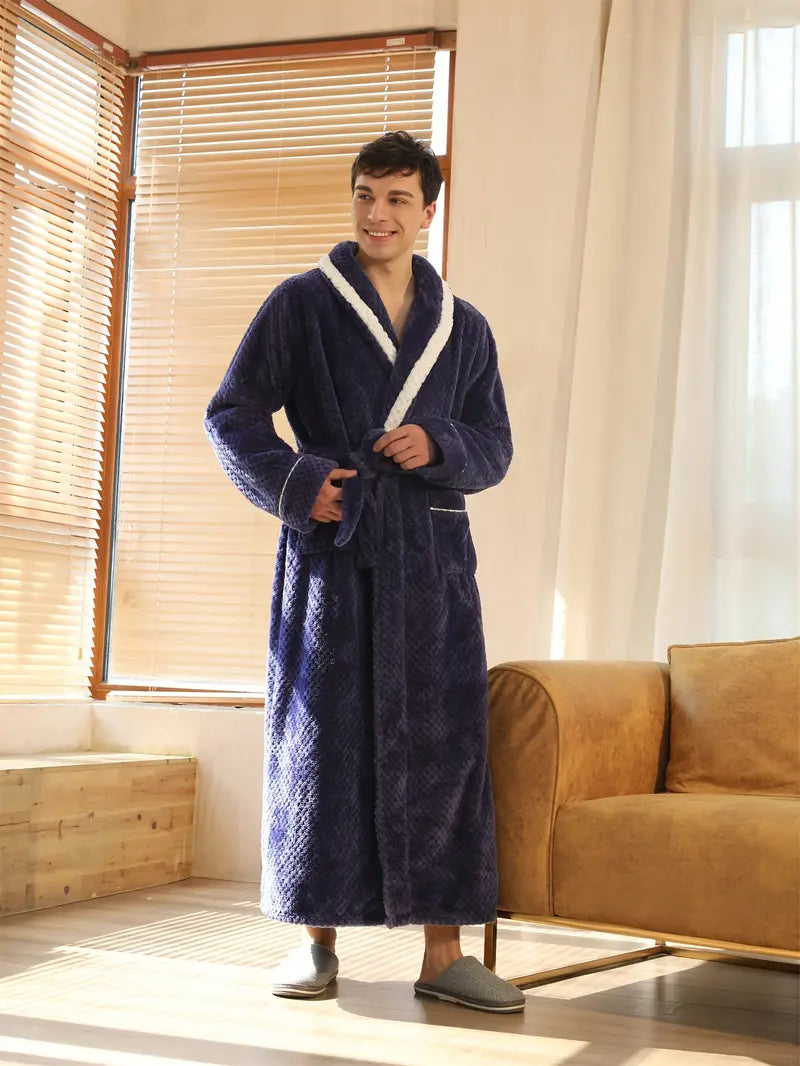 Thick, Warm Terry Cloth Bathrobe for Winter - Image 5