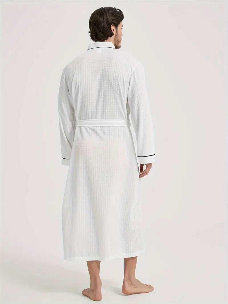 Soft Waffle-Weave Bathrobe