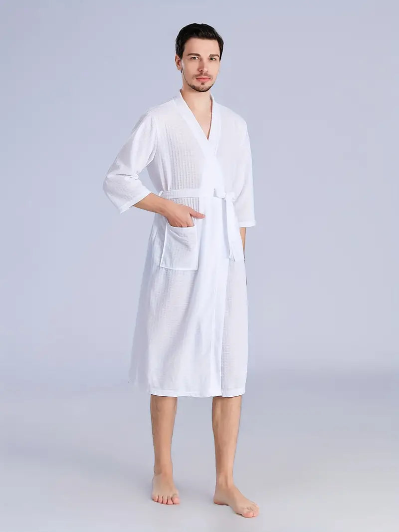 Men's Simple Bathrobe - Image 2