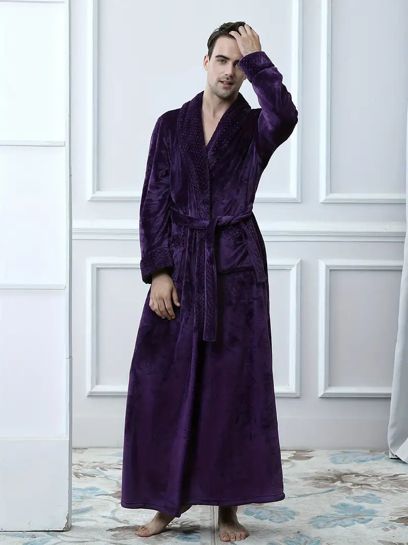 Long Luxury Thick Fleece Robe - Image 3