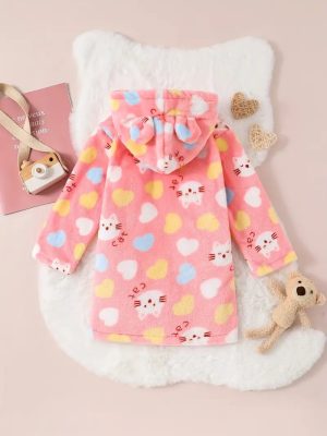 Warm Bathrobe for Girls