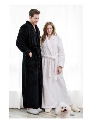 Men's Black Bathrobe