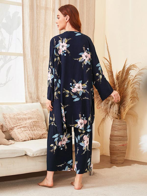 Lovely 3-Piece Women's Pajama Set "Northern Lights"