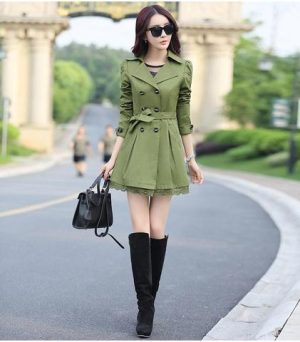 Green Lolita Robe-Style Coat