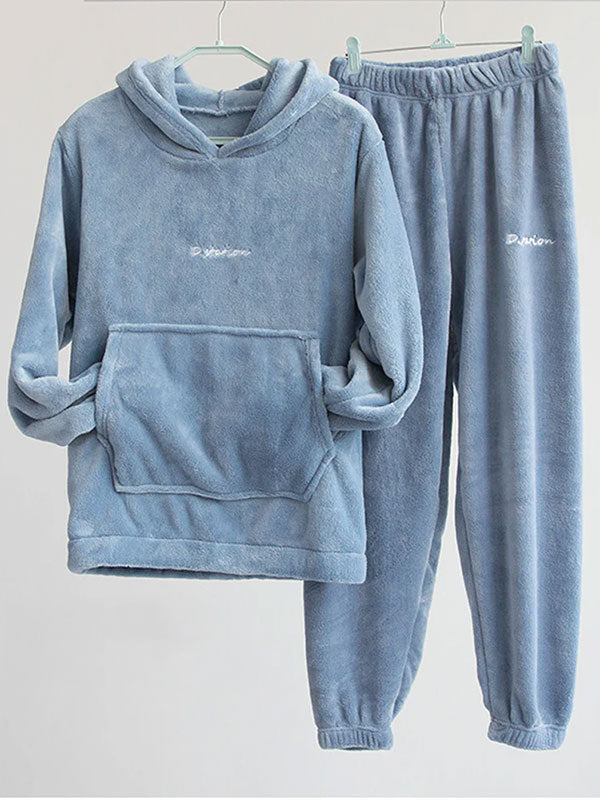 Women's "Fleece Comfort" Hooded Fleece Pajamas - Image 2