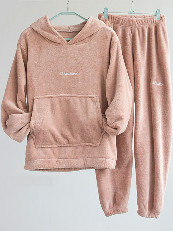 Women's "Fleece Comfort" Hooded Fleece Pajamas - Image 5
