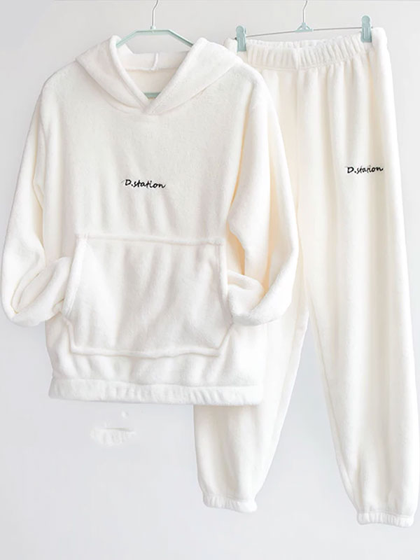 Women's "Fleece Comfort" Hooded Fleece Pajamas - Image 6