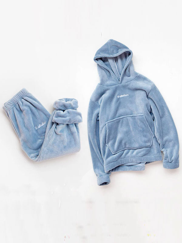 Women's "Fleece Comfort" Hooded Fleece Pajamas