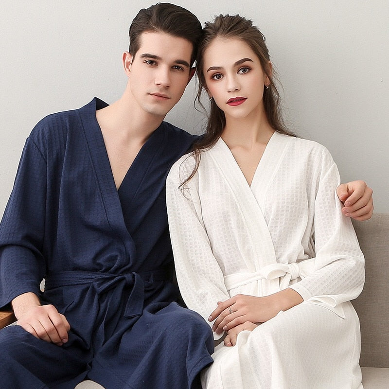 Men's Waffle-Weave Robe - Image 2