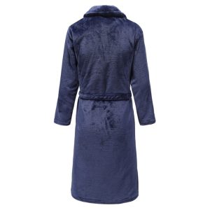Navy Blue Bathrobe