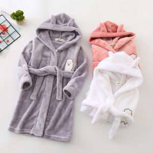 White Baby Bathrobe