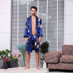 Men's Pajama and Robe Set