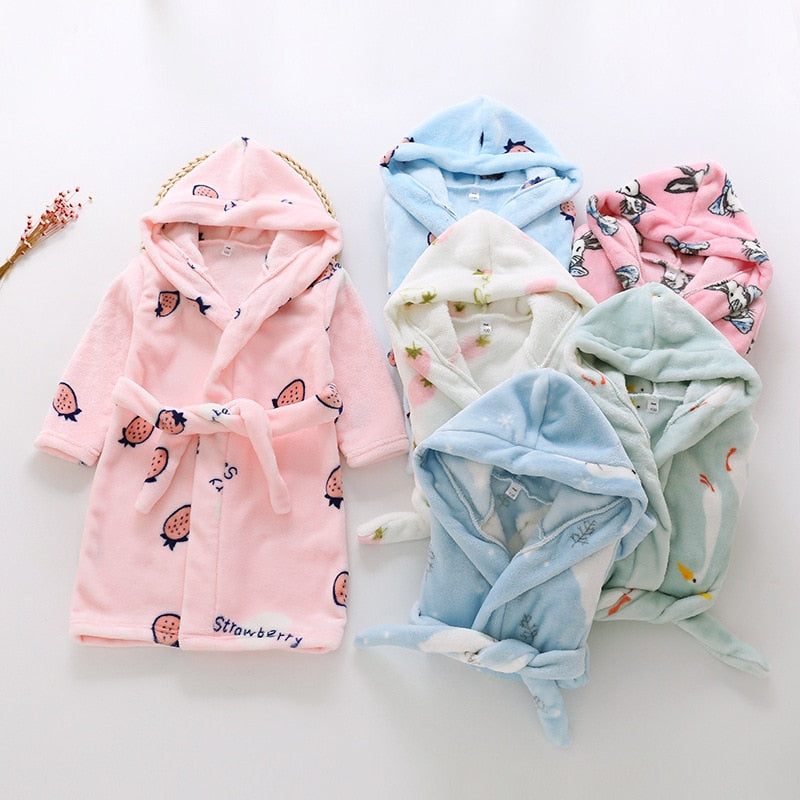 Baby Girl Bathrobe