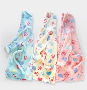 Girls' Cotton Bathrobe