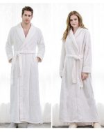 Men's White Bathrobe
