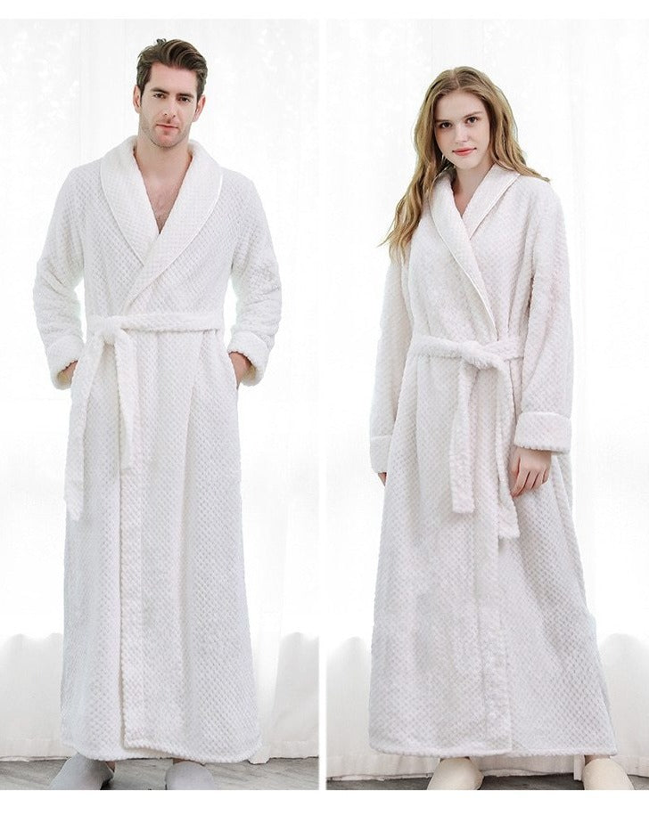 Men's White Bathrobe