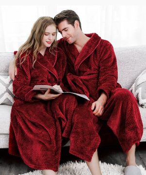 Men's Red Bathrobe