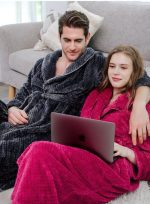 Men's Grey Bathrobe