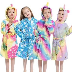 Unicorn Bathrobe (Age 9)