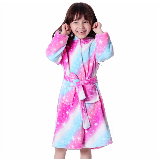 Children's Unicorn Bathrobe (Age 8)