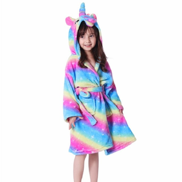 Unicorn Bathrobe for 5-Year-Old Girl - Image 2