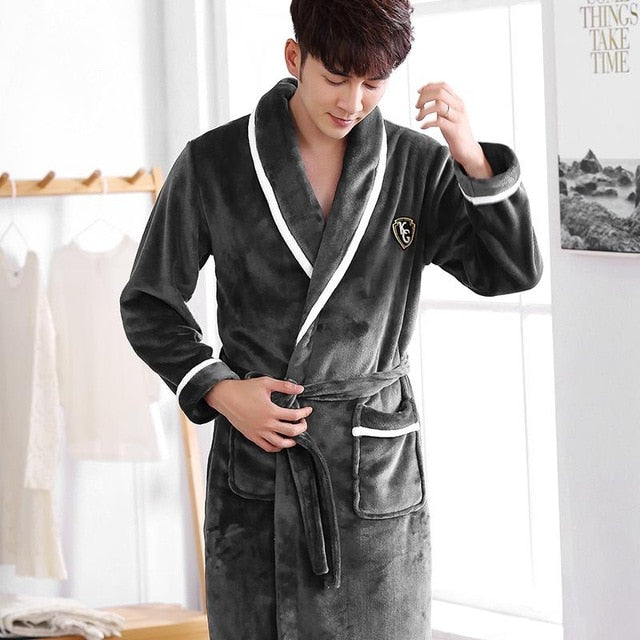 Men's Soft Bathrobe - Image 2