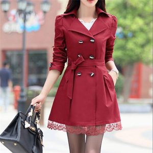 Burgundy Lolita Robe-Style Coat