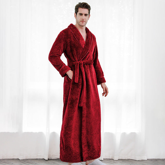 Men's Red Bathrobe - Image 2
