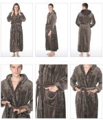 Chocolate-colored bath robe