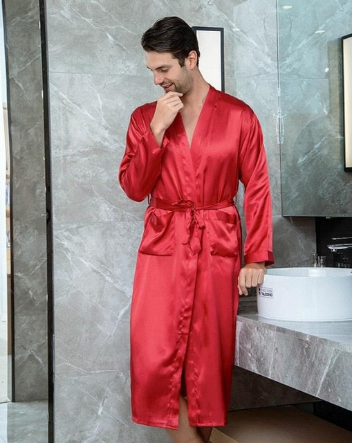 Men's Red Kimono - Image 3