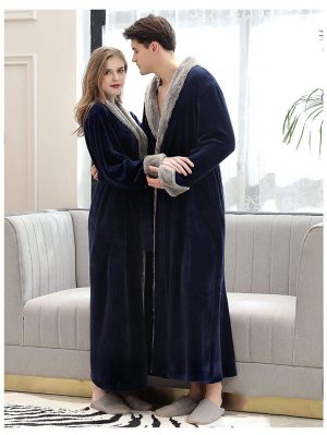 Men's Navy Blue Bathrobe